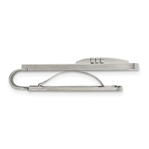 Men's Stainless Steel Triple Bar Cross Spring Loaded Money Clip - Picture 2 of 5